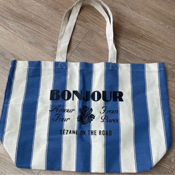 Sezane NWOT Amour Tour From Paris Tote Bag - Picture 2 of 4